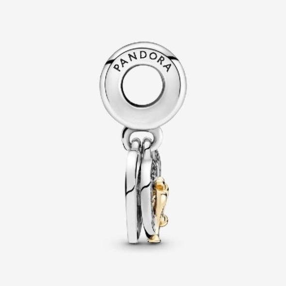 14kt Gold Two-Tone Happy Anniversary Dangle Charms Pandora CA