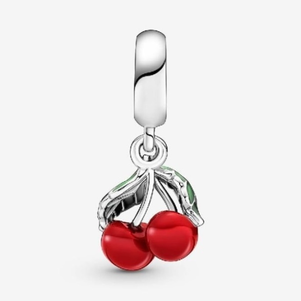 Asymmetrical Cherry Fruit Dangle Charms Pandora CA