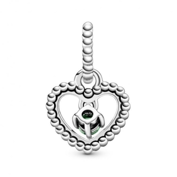 August Birthstone Heart Charms Pandora CA