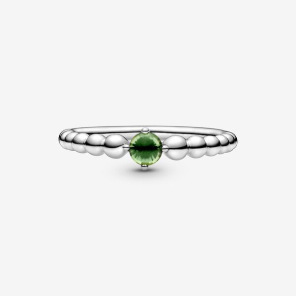 August Spring Green Beaded Ring Pandora CA