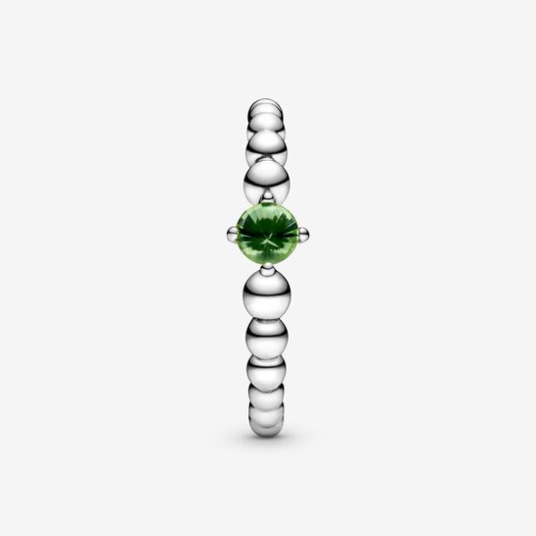 August Spring Green Beaded Ring Pandora CA