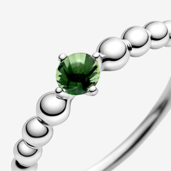 August Spring Green Beaded Ring Pandora CA