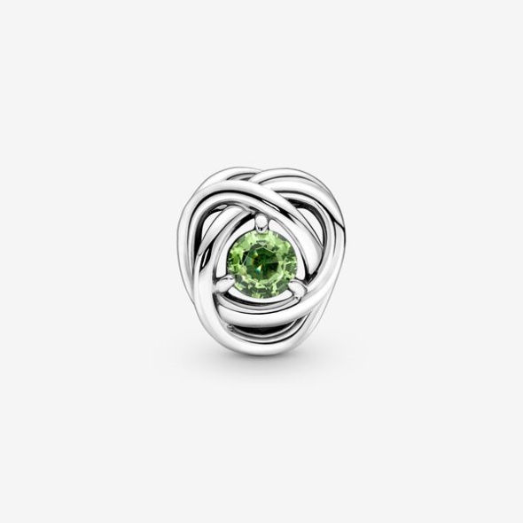 August Spring Green Eternity Circle Charm Pandora CA