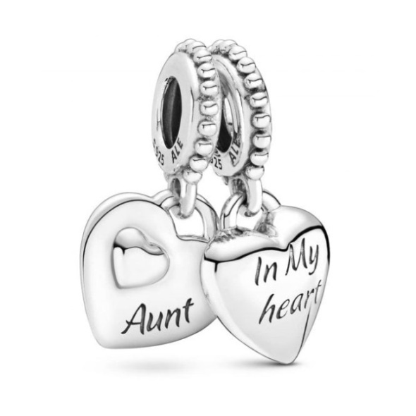 Aunt  Niece Split Heart Dangle Charms Pandora CA