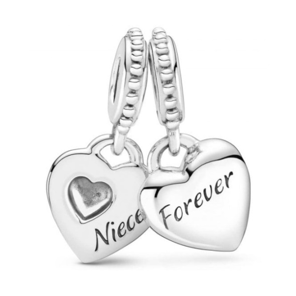 Aunt  Niece Split Heart Dangle Charms Pandora CA