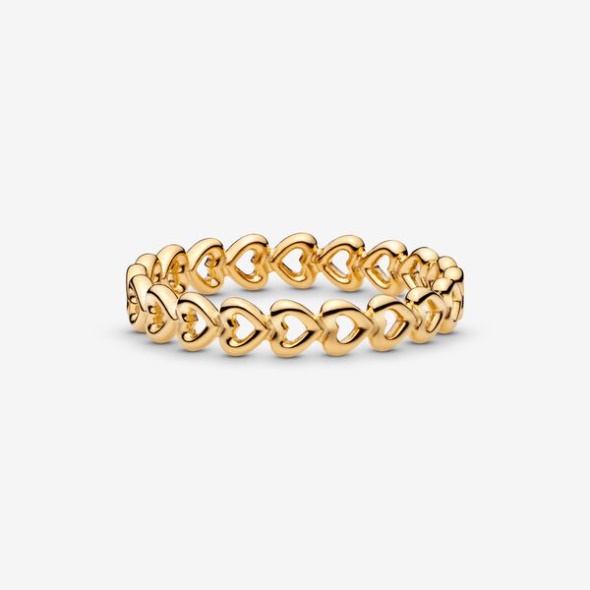 Band Of Hearts Ring-Final Sale Pandora CA Gold Plated