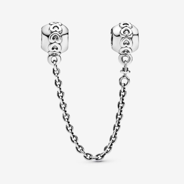 Band Of Hearts Safety Chain Charm Pandora CA