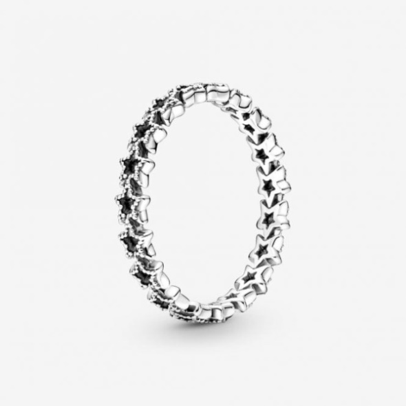 Band of Asymmetric Stars Fashion Pandora CA Ring
