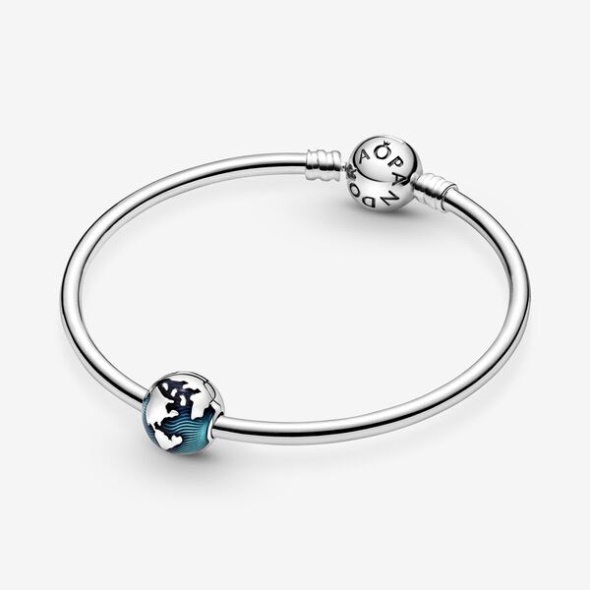 Blue Globe Clip Charm Pandora CA