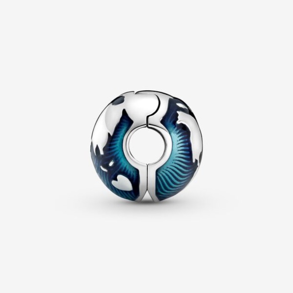 Blue Globe Clip Charm Pandora CA