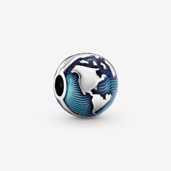 Blue Globe Clip Charms Pandora CA