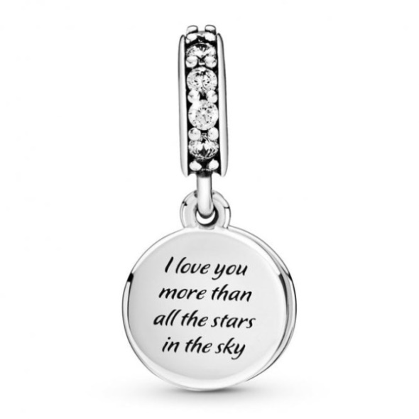 Blue Night Sky Crescent Moon  Stars Dangle Charms Pandora CA