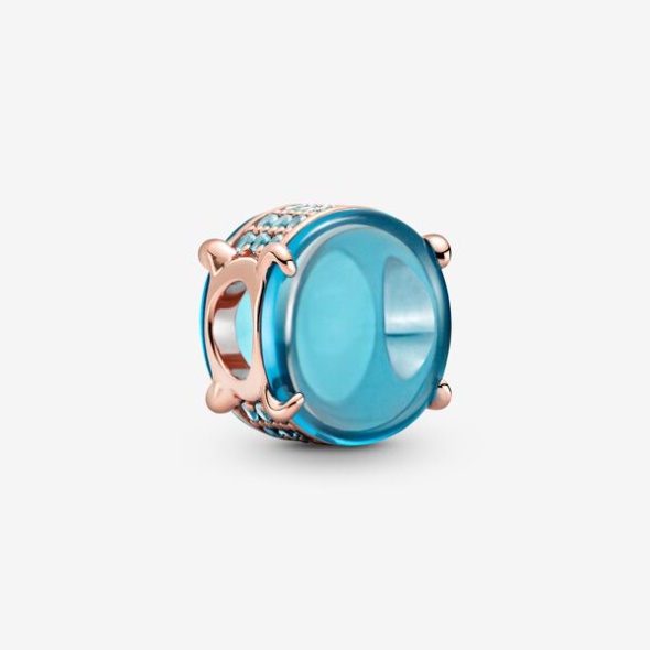 Blue Oval Cabochon Charm-Final Sale Pandora CA
