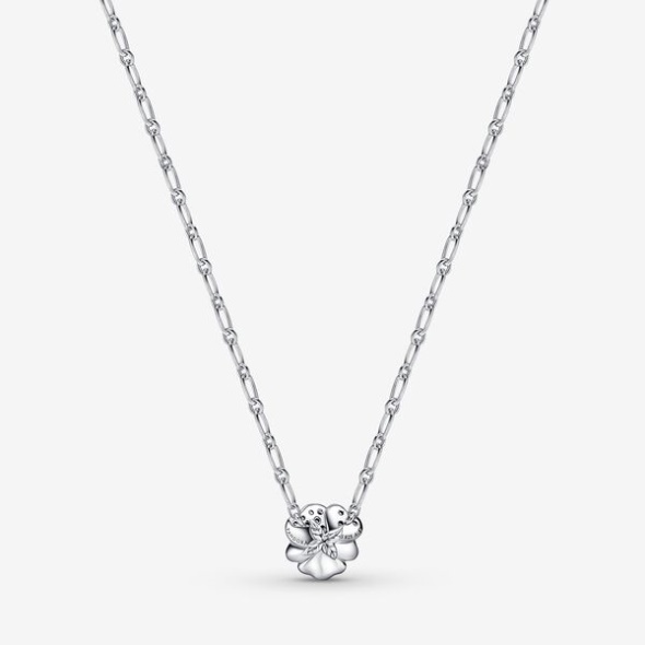 Blue Pansy Flower Pendant Necklace Pandora CA