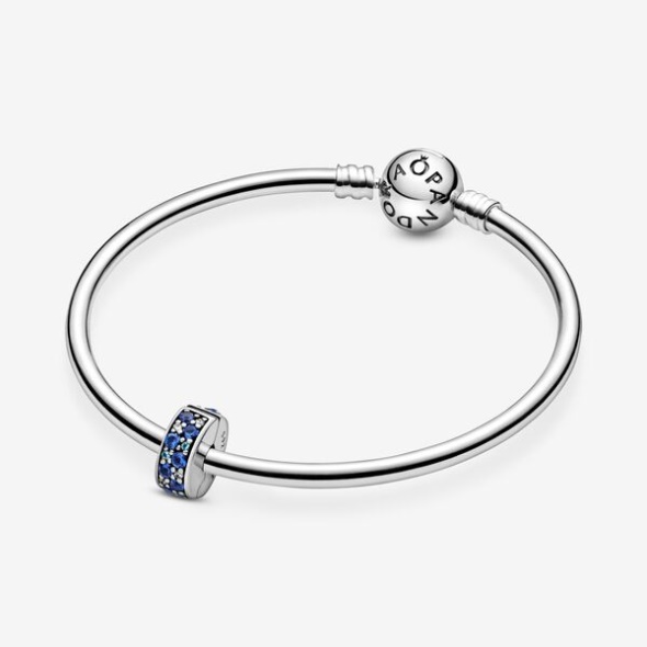 Blue Pave Clip Charm Pandora CA
