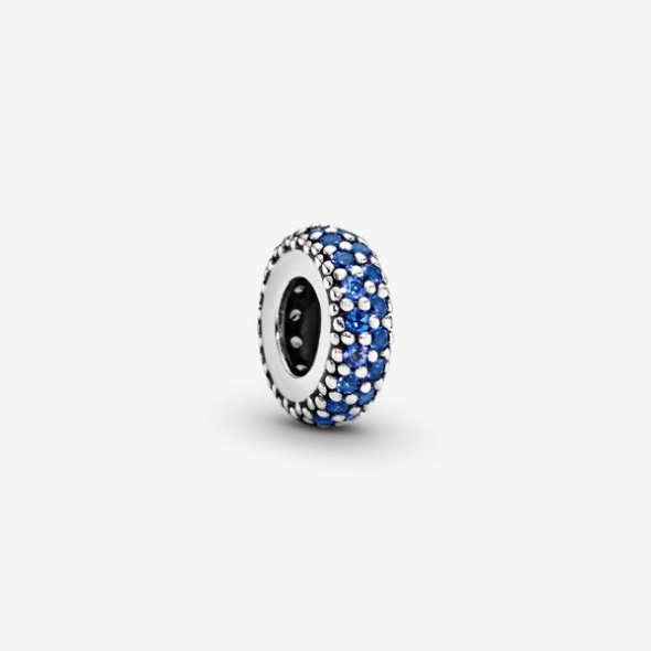 Blue Sparkle Spacer Charm Pandora CA