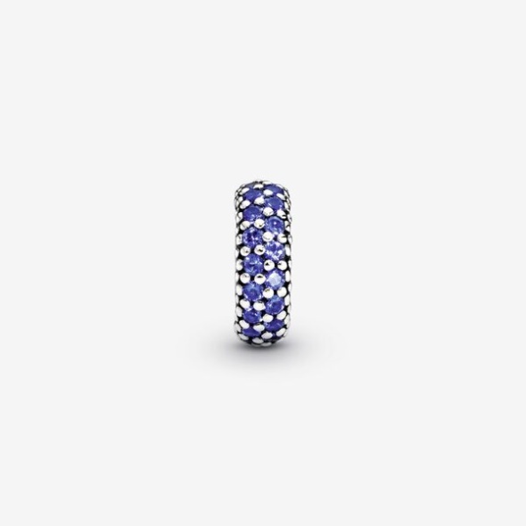 Blue Sparkle Spacer Charm Pandora CA