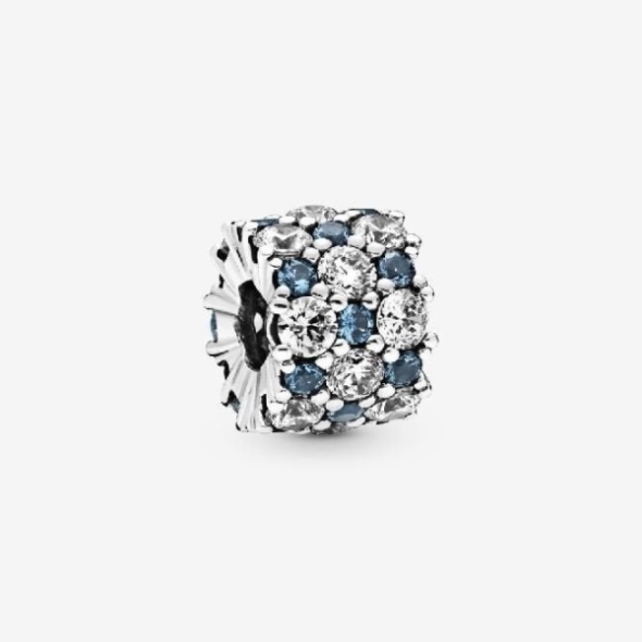 Blue and Clear Sparkle Charms Pandora CA