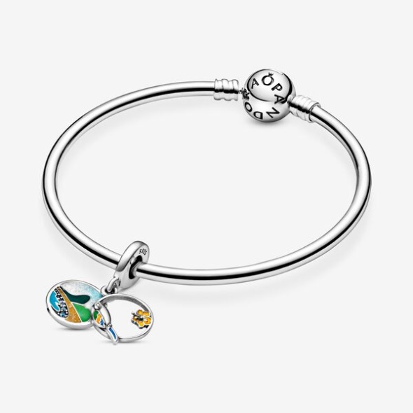Brazil Beach Parrot Dangle Charm Pandora CA