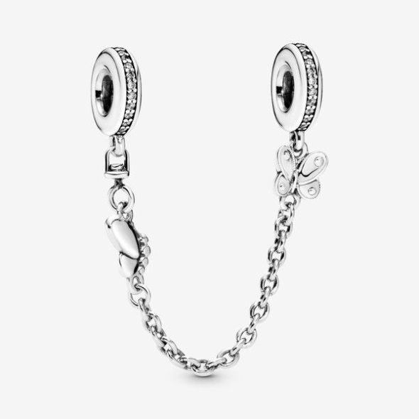 Butterfly Safety Chain Charm Pandora CA