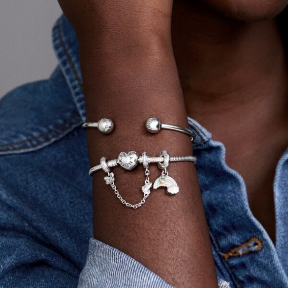 Butterfly Safety Chain Charm Pandora CA