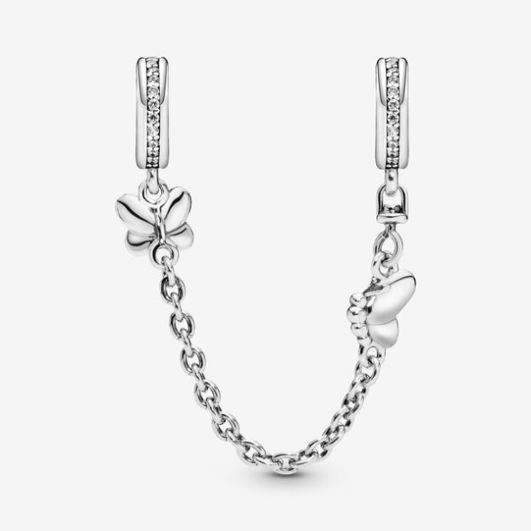 Butterfly Safety Chain Charm Pandora CA
