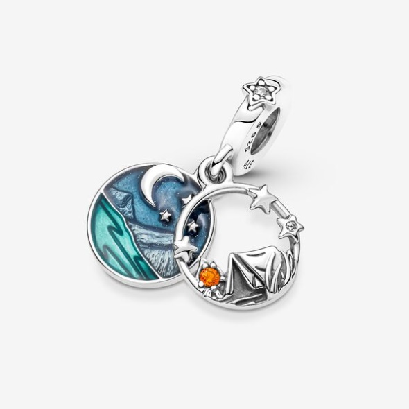 Camping Night Sky Double Dangle Charm Pandora CA