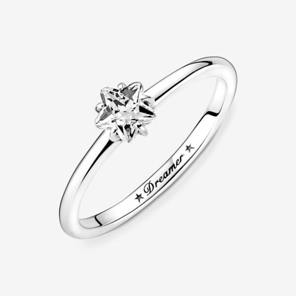 Celestial Sparkling Star Solitaire Ring Pandora CA