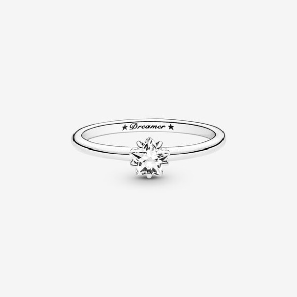 Celestial Sparkling Star Solitaire Ring Pandora CA