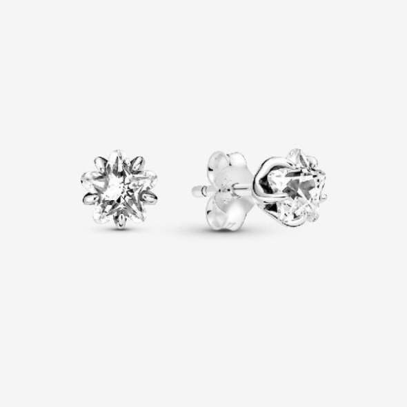 Celestial Sparkling Star Stud Earrings Pandora CA