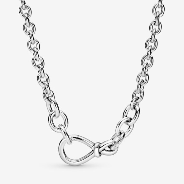 Chunky Infinity Knot Chain Necklace Pandora CA