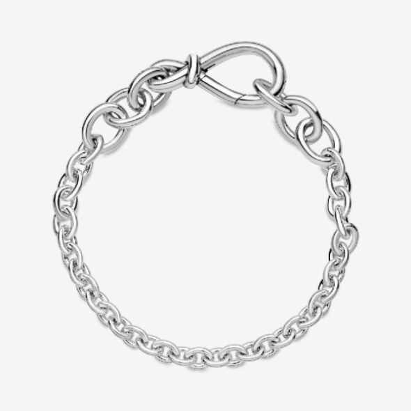 Chunky Infinity Knot Pandora CA Chain Bracelet