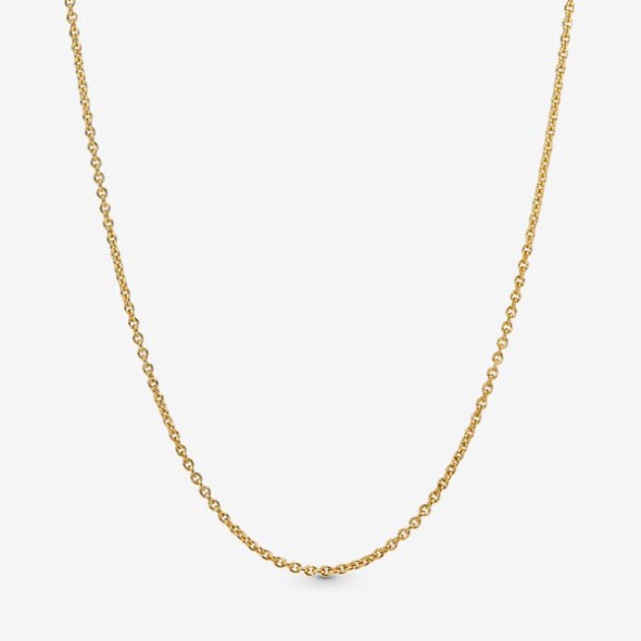 Classic Cable Chain Necklace Pandora CA Gold Plated