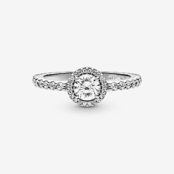 Classic Sparkle Halo Ring Pandora CA