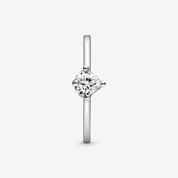 Clear Heart Solitaire Ring Pandora CA