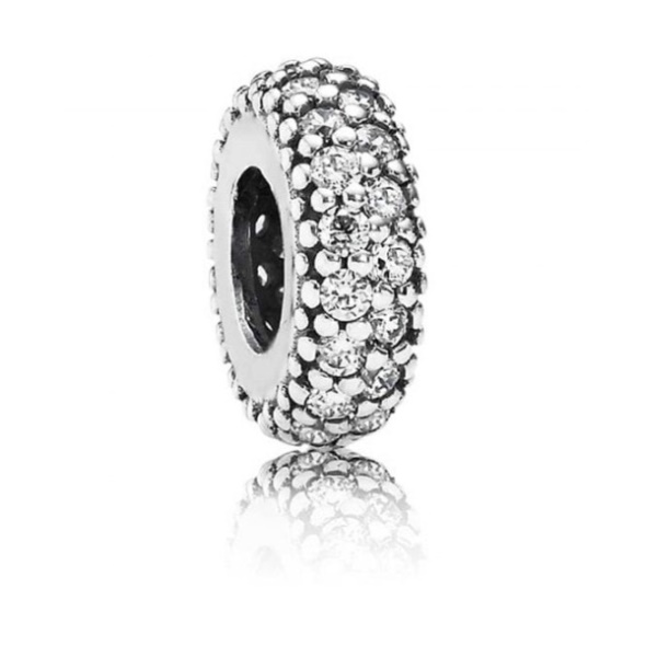 Clear Pave Charm Spacer Pandora CA