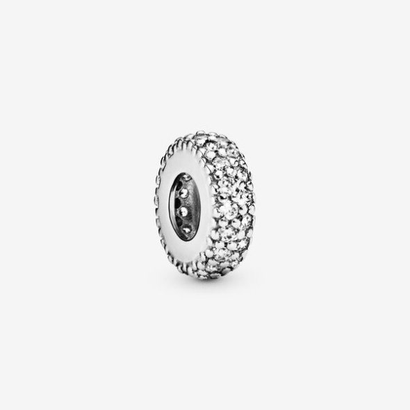 Clear Sparkle Spacer Charm Pandora CA Sterling Silver
