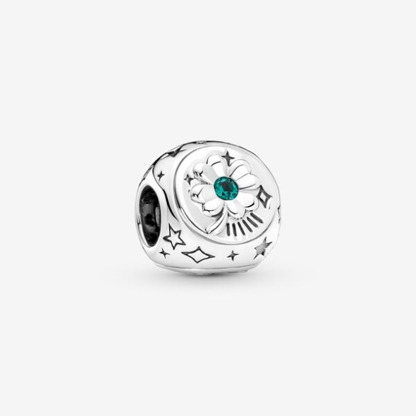 Clover Horseshoe Ladybird Three-Sided Charm Pandora CA