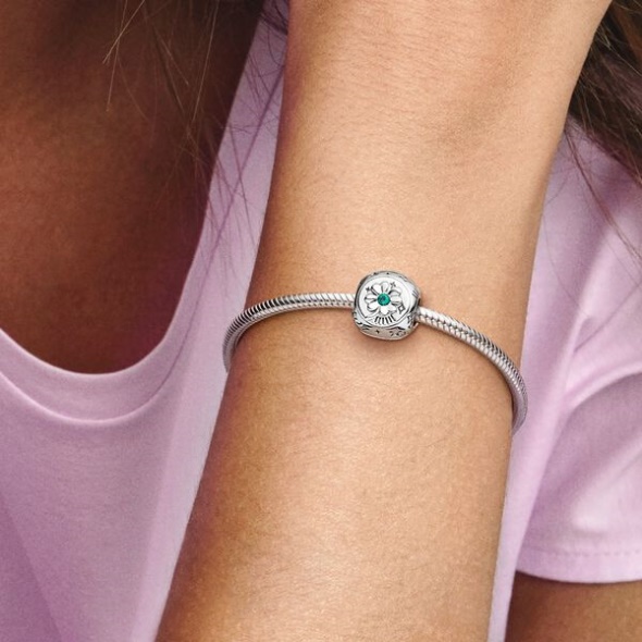 Clover Horseshoe Ladybird Three-Sided Charm Pandora CA