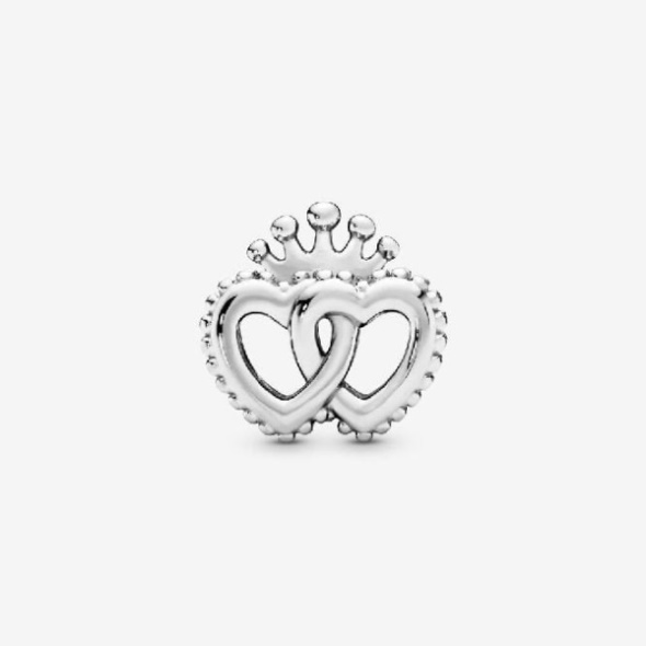 Crown  Interwined Hearts Charms Pandora CA