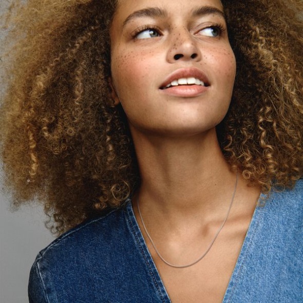 Curb Chain Necklace Pandora CA Sterling Silver