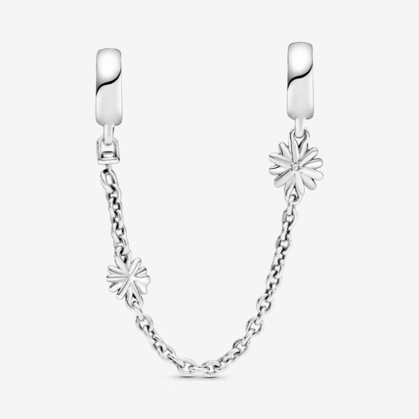 Daisy Flower Safety Chain Charm Pandora CA
