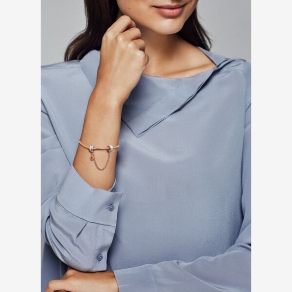 Dangling Crown O Safety Chain Charm Pandora CA