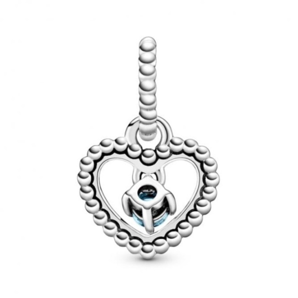 December Birthstone Heart Dangle Charms Pandora CA