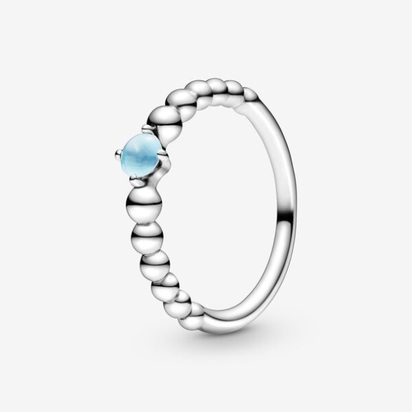 December Sky Blue Beaded Ring Pandora CA