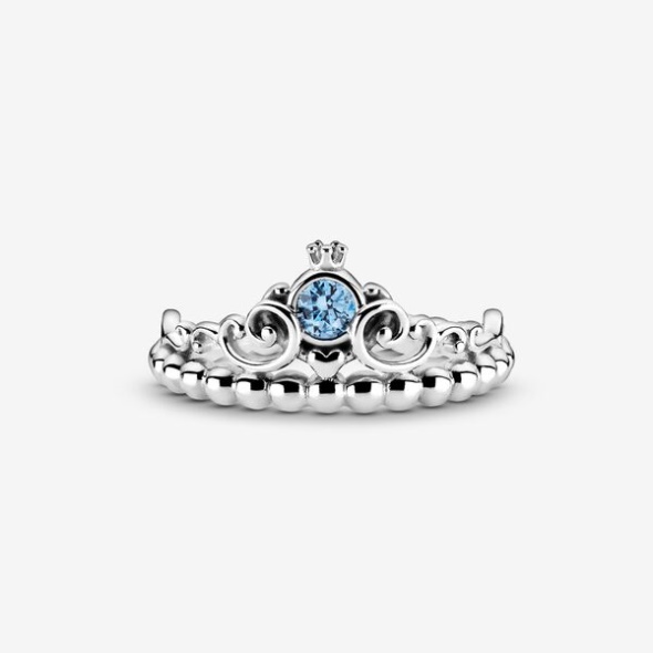 Disney Cinderella Blue Tiara Ring Pandora CA