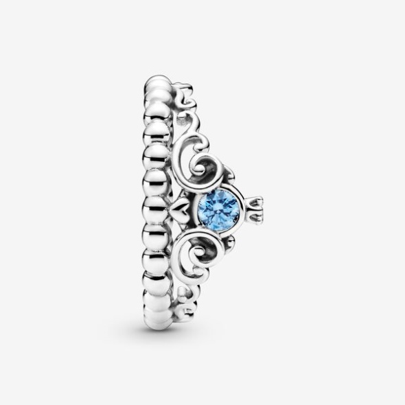 Disney Cinderella Blue Tiara Ring Pandora CA