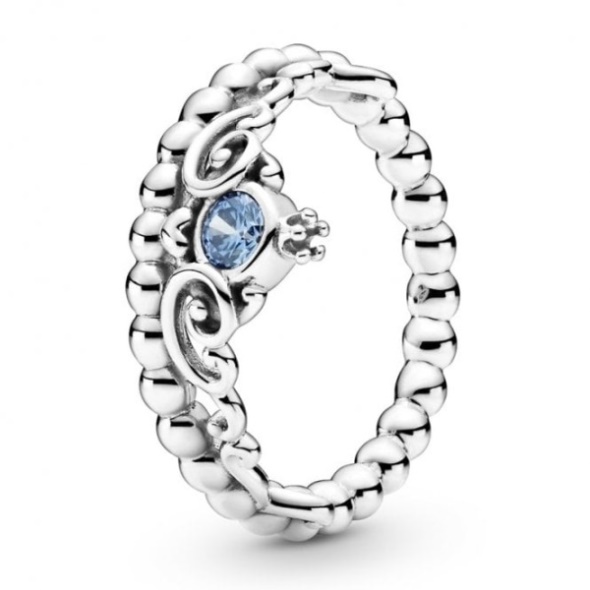 Disney Cinderella Blue Tiara Ring Pandora CA