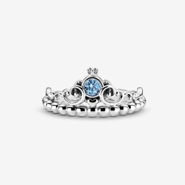 Disney Cinderella Blue Tiara Ring Pandora CA
