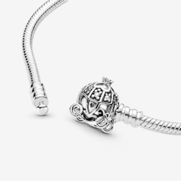 Disney Cinderella Pandora CA Pumpkin Coach Clasp Bracelet